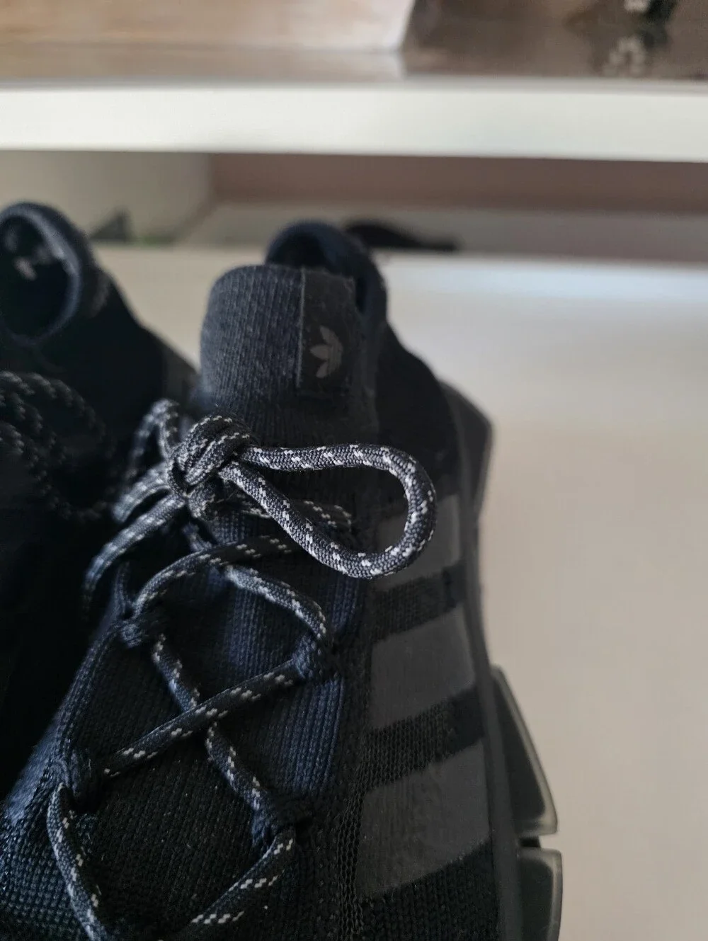 adidas Black Knit Slip-On Sneakers
